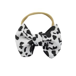 BBTDIN Baby Cow Stria Hair Band with Bowknot (A2-Hair Band, Fabric, 2.75*7.84 Inch, for 3-12 Month Old Infant Baby Boy,Toddle Little Girls, Hair Styling, Securing Hair, Unisex-Babies, 1 Count)