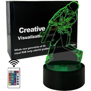 Crtivetoys دراجة نارية 3D الوهم ضوء الليل للأطفال، 7 ألوان اللمس أو التحكم عن بعد 16 لون مصباح الليل للكبار صديقها غرفة ديكور هدايا عيد ميلاد in Kuwait