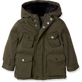 URBAN REPUBLIC Baby Boys Techno Shell Attach Hood Parka Jacket