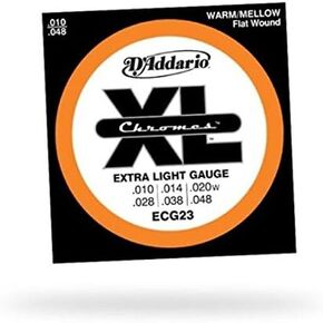 2014 D'Addario D'Addario Chromes Flatwound Guitar Strings.010, Extra Light N/A