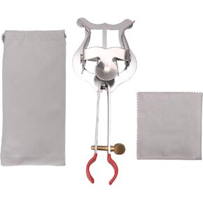 BQLZR 14x5x1.9cm Silver Trumpet Marching Lyre Clamp-On Music Clip Instrument Parts,For Trumpet Instruments