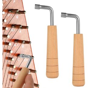 Piano Tuning Wrench, Professional Piano Tuner Kit Piano Tuning Hammer L-Shape Tuning Wrench Lyre Harp & Other Small Stringed Instruments