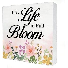 All You Need Is Love & Ice Cream Wooden Box Sign Desk Decor 5 x 5 Inch Ice Cream Box Sign Wood Plaque Block Sign Home Decoration