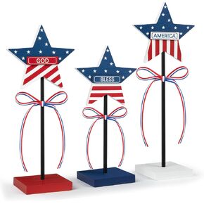 St. Patrick's Day Tiered Tray Decor, 3 Pieces Wooden Shamrock Set, Dark Green (3.1*1.7 inches Base, 0.5 inches Thick), for Home Decor