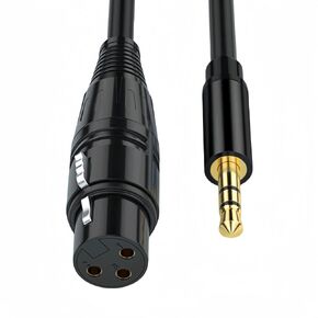 3.5mm to XLR Cable, 3.5mm to Female XLR Cable, Famale XLR to 3.5mm Microphone Audio Cable (6.6ft)