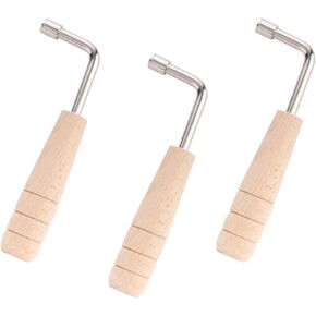 3 Pack L-Shaped Harp Tuning Wrench Lyre Tuning Tool Small Lyre Tuner Inner quadrangular shape (4 * 4mm)