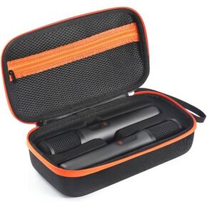 Wireless Microphone Bag Mic Carrying Case Compatible with JBL PartyBox Wireless Mic - 2X Digital Wireless Microphones, Portable Fashion Travel Case