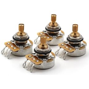 CTS TAOT CUSTOM 525K SHORT Split Shaft Audio Taper Potentiometers - 500K - Set of 4 (4X)