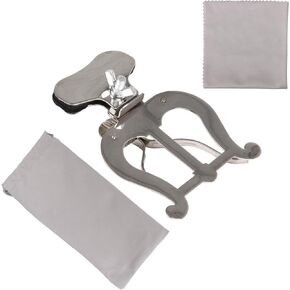 BQLZR Silver Portable Metal Plating Clip Trombone Page Clip for Music Book Clip Sheet Music Learning Accessory