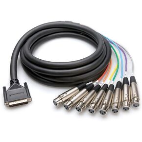Hosa DTF-804 Balanced Snake, XLR3F to DB25, 4 m