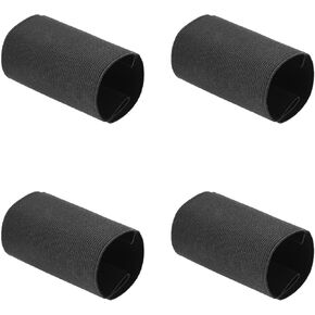 Pack of 4 Hand Microphone Elastic Sleeve Microphone Protector Compatible with Sony TX650/TX660 Recorder for Speech Wedding Interview Video Accessories, Black