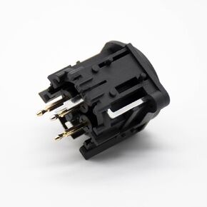 XLR Male Jack 3 Pin Socket PCB Mount Black Plastic XLR Connector XLR Male Adapter Straight 3 Pin Panel Mount Socket Connector 3 pins XLR socket connector 3 pin connector automotive connector