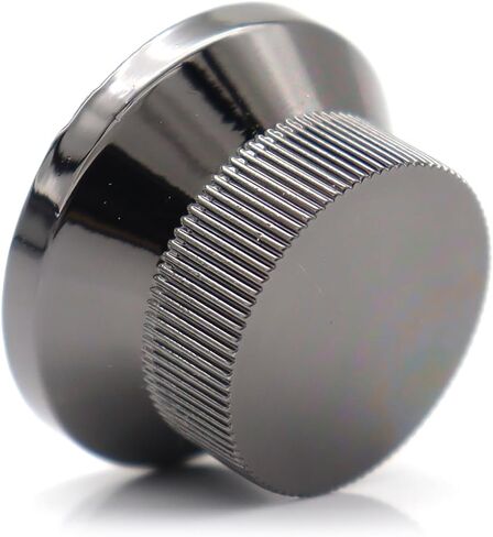 3pcs Metal Bell Guitar Knobs Black Push On ST Strat Guitar Top Hat Knob for 5.8mm Guitar Split Shafts (Black) in Kuwait