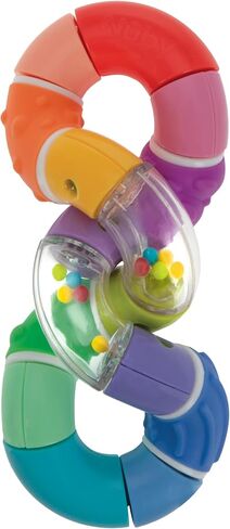 Nuby Twist-a-Ring Rattle Teether Toy for Babies - Toy for Baby Teething Relief - 6+ Months in Saudi Arabia