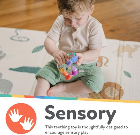 Nuby Twist-a-Ring Rattle Teether Toy for Babies - Toy for Baby Teething Relief - 6+ Months in Saudi Arabia