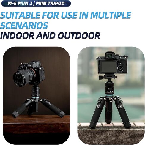 Fotopro Mini Tripod with Ball Head Phone Mount Detachable Selfie Stick Folded only 8.6" Max Load up to 6.6 lbs FY-810 Black in Kuwait