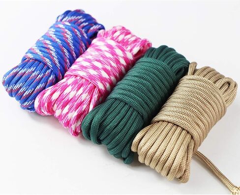 aufodara 4 Pieces 19ft / 6Meter Paracord Cords 550 Multifunction Paracord Rope Crafting Bracelet Braided Rope Lanyards Dog Collar DIY Crafting (D4-A) in Saudi Arabia