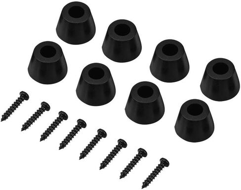 8 Pcs Rubber Feet Anti-Vibration Base Pad 30x20mm Stand for Speaker Guitar Amplifier w/Screws in Saudi Arabia