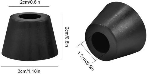 8 Pcs Rubber Feet Anti-Vibration Base Pad 30x20mm Stand for Speaker Guitar Amplifier w/Screws in Saudi Arabia