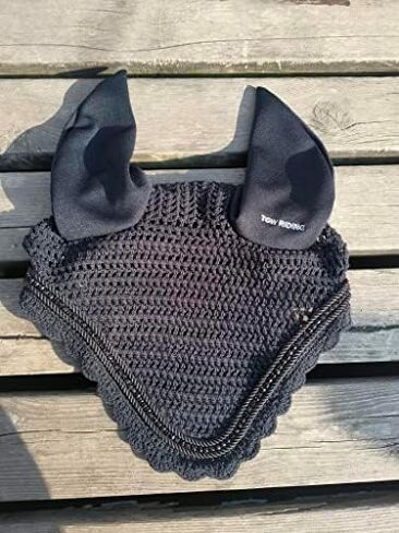 TGW RIDING Horse Ear Bonnet/Net/Hat/Horse Hood/Mask Horse Veil Horse Ear Bonnet (Full, Apple Green) in Kuwait