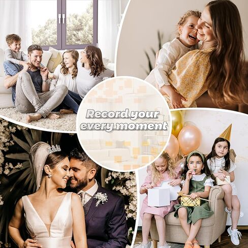 Popotop Scrapbook Photo Album,8x8in DIY Hardcover Kraft Photo Album with Display Picture Window,Personalized Blank Memory Book for Family, Wedding,Guest Book,Anniversary,80Pages/40Sheet in Kuwait