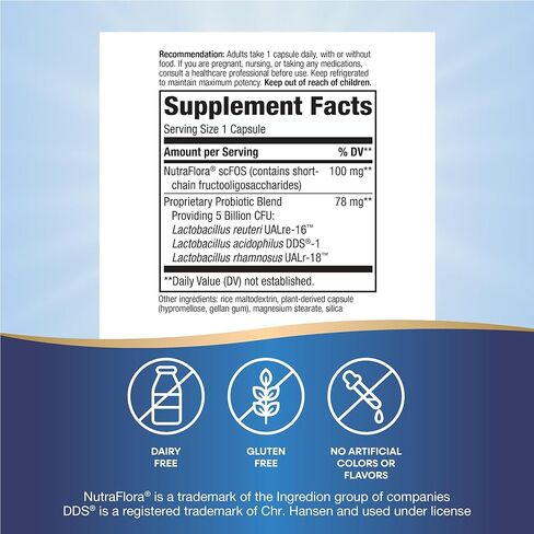 Nature's Way Primadophilus Reuteri Probiotic, Supports Digestive & Immune Health*, 5 Billion Live Cultures, 30 Capsules (Packaging May Vary) in Saudi Arabia