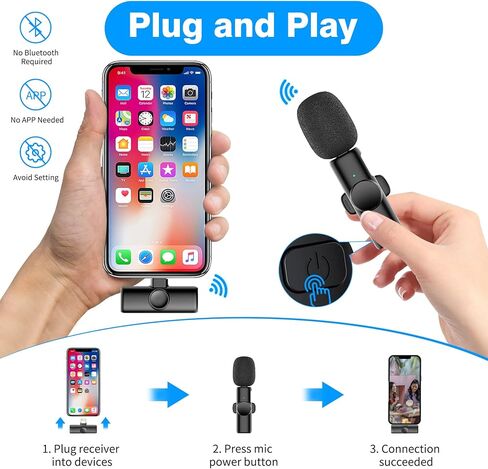 Wireless Lavalier Microphones for iPhone,iPad in Kuwait
