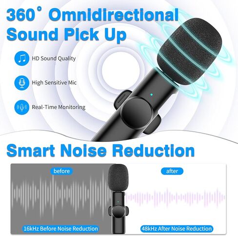Wireless Lavalier Microphones for iPhone,iPad in Kuwait