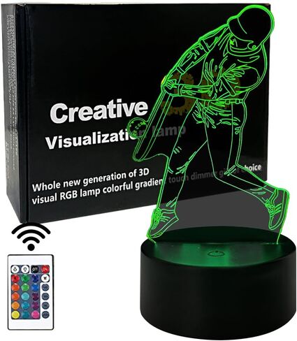 Crtivetoys دراجة نارية 3D الوهم ضوء الليل للأطفال، 7 ألوان اللمس أو التحكم عن بعد 16 لون مصباح الليل للكبار صديقها غرفة ديكور هدايا عيد ميلاد in Kuwait