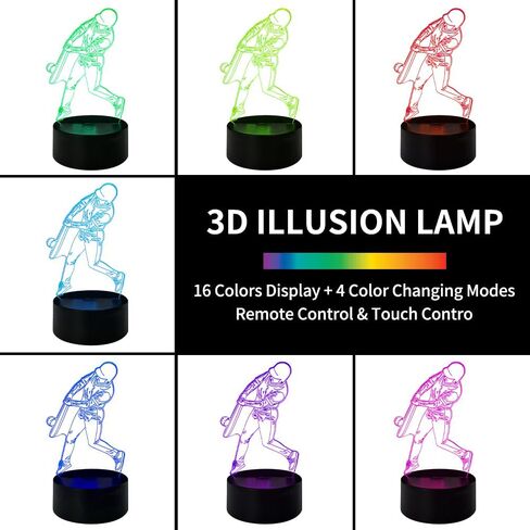 Crtivetoys دراجة نارية 3D الوهم ضوء الليل للأطفال، 7 ألوان اللمس أو التحكم عن بعد 16 لون مصباح الليل للكبار صديقها غرفة ديكور هدايا عيد ميلاد in Kuwait