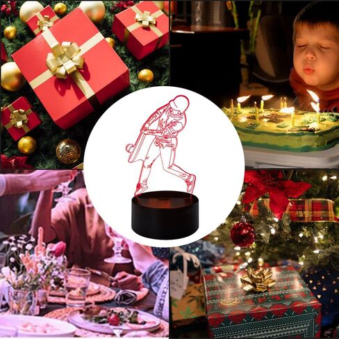 Crtivetoys دراجة نارية 3D الوهم ضوء الليل للأطفال، 7 ألوان اللمس أو التحكم عن بعد 16 لون مصباح الليل للكبار صديقها غرفة ديكور هدايا عيد ميلاد in Kuwait