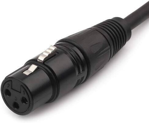 كابل ميكروفون MOBOREST 3.5 مم 1/8 بوصة TRS ستيريو إلى XLR أنثى، لاستوديوهات التسجيل الاحترافية، والعروض الحية، والمدارس، والكنيسة، والخطابة العامة، والحفلات ... إعداد الصوت (0.5M-1.6FT) in Kuwait