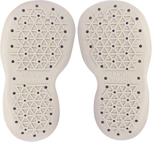 Nuby Snekz Comfortable Rubber Sole Sock Shoes for First Steps- Multi Color Stripes/Medium 14-22 Months in Saudi Arabia