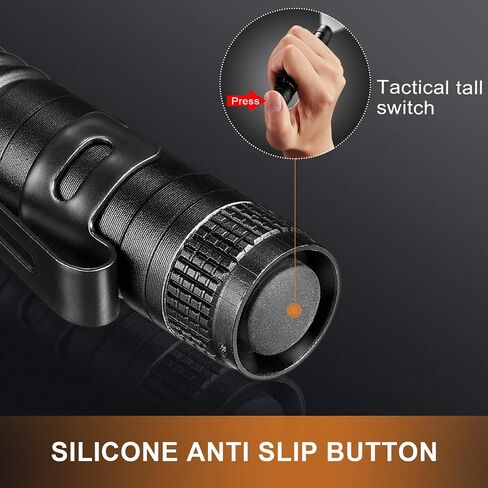 Honoson 12 Pieces Mini LED Pen Flashlight Bulk Small Pocket Flashlight 3.5 Inch, 5.24 Inch Aluminum Handheld Penlight with Clip for Inspection Camping Emergency Diary Lighting in Kuwait