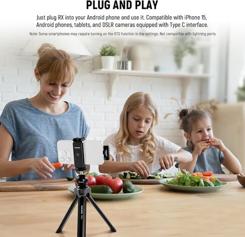 NEEWER Wireless Lavalier Microphone Kit for USB C, Dual Omnidirectional Condenser Lav Mics with Charging Case, Noise Canceling Lapel Mics Compatible with iPhone 15 Series Samsung Android Phone, KM24 in Saudi Arabia