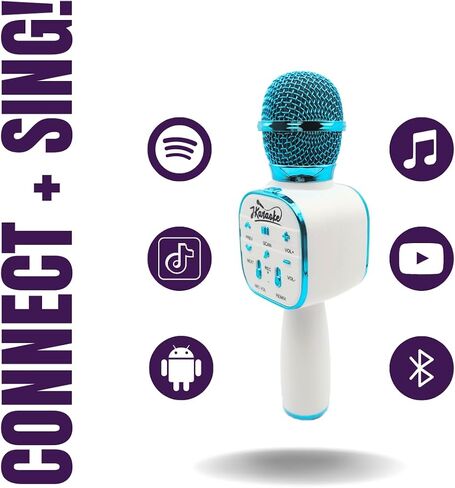 Wireless Bluetooth Karaoke Microphone,3-in-1 Portable Handheld Mic Speaker for All Smartphones,Gifts for Boys Girls All Ages in Saudi Arabia