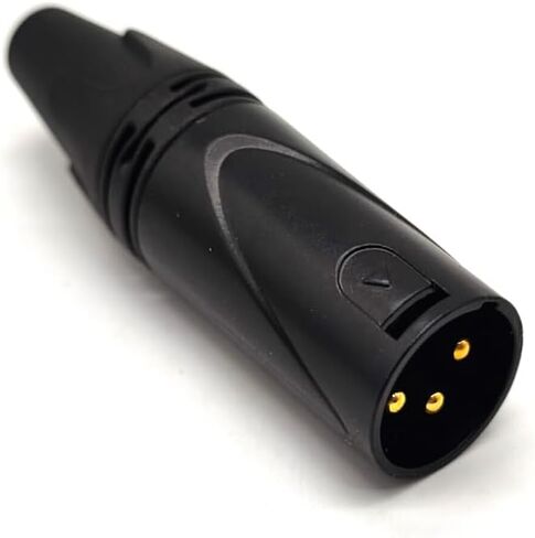 XLR 3 دبوس ذكر المنهي موصل النحاس النقي 3 دبوس XLR موصل ميكروفون بطاقة الصوت XLR التوازن الرأس in Kuwait