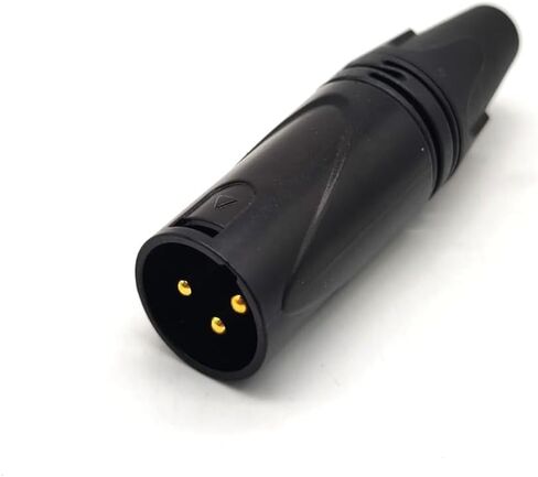 XLR 3 دبوس ذكر المنهي موصل النحاس النقي 3 دبوس XLR موصل ميكروفون بطاقة الصوت XLR التوازن الرأس in Kuwait