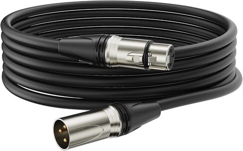 XLR Cables,10FT Microphone Cable, XLR Male to XLR Female Mic Cable for Speaker,PA System,Audio Interface,Flexible 3-Pin Balanced 22AWG XLR Cord, Improved Tin-Plated Copper Conductor in Saudi Arabia