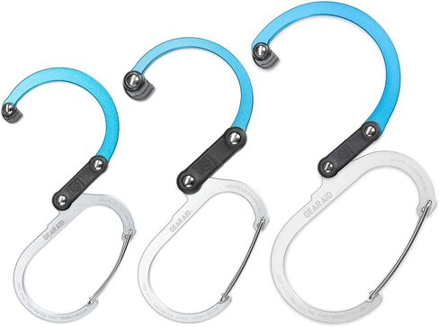 GEAR AID HEROCLIP Carabiner Gear Clip and Hook (متوسط) للتخييم وحقيبة الظهر وحقائب السفر وتنظيم المرآب in Kuwait
