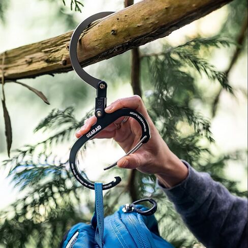 GEAR AID HEROCLIP Carabiner Gear Clip and Hook (متوسط) للتخييم وحقيبة الظهر وحقائب السفر وتنظيم المرآب in Kuwait