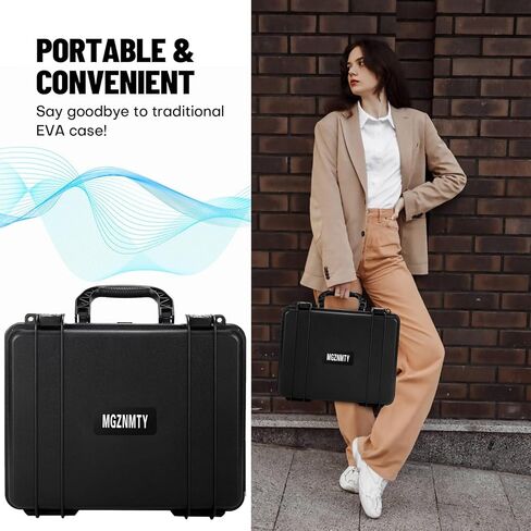 حافظة ميكروفون لاسلكية MGZNMTY لنظام ميكروفون JBL اللاسلكي 2، صندوق مقاوم للماء شديد التحمل لغناء ميكروفون الكاريوكي، جهاز استقبال ثنائي القناة، كابل، ملحقات بطاريات AA (أسود) in Kuwait