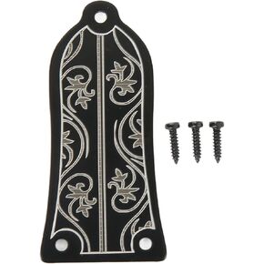 Pwshymi Plastic Truss Rod Cover with Screws Pattern Decoration Metal Cover Plate Guitar Accessories For Electric Guitar Les Paul Epiphone