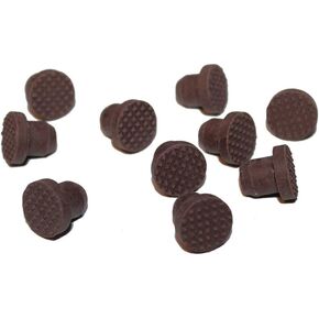 Brown Rubber Buttons Piano Cabinet Bumpers 1/2" Diameter Steinway