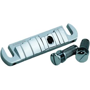 Wraparound Bridge Tailpiece, Adjustable Intonated Aluminium Alloy Stoptail Bridge with Studs for Les Paul LP EPI SG Style Electric Guitar Replacement Chrome