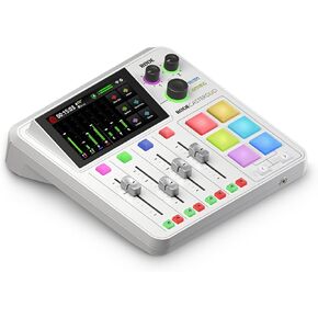 RØDE RØDECaster Duo Compact All-in-One Audio Production Solution for Podcasting, Streaming, Music Production and Content Creation (White)