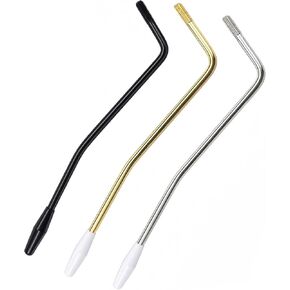 3 Pieces 5 mm Tremolo Arm Electric Guitar Tremolo Arm Thread Metal Single Tremolo Arm Whammy Bar compatible with Stratocaster Electric Guitar Tremolo System(3 sets Color)
