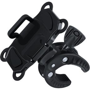 Mic Stand Phone Holder，Universal Cell Mount Holder with Clamp for Music Drum Stand,Bike, Golf Cart and Car Headrest,Compatible with iPhone for Galaxy Smart Phone 4.1 inch to 6.2 inch