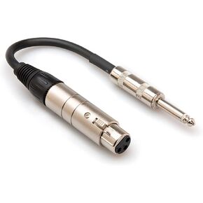 Hosa MIT176 Impedance Transformer XLR3F to 1/4 Inch TS