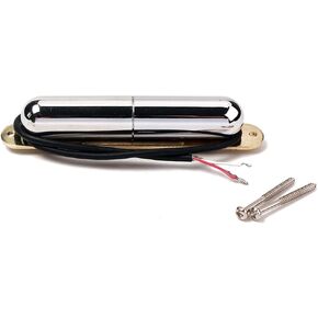 Alnicov Guitar Lipstick Tube Pickup,Vintage style Single Coil Pickup for ST Guitar Accessory Parts，Chrome